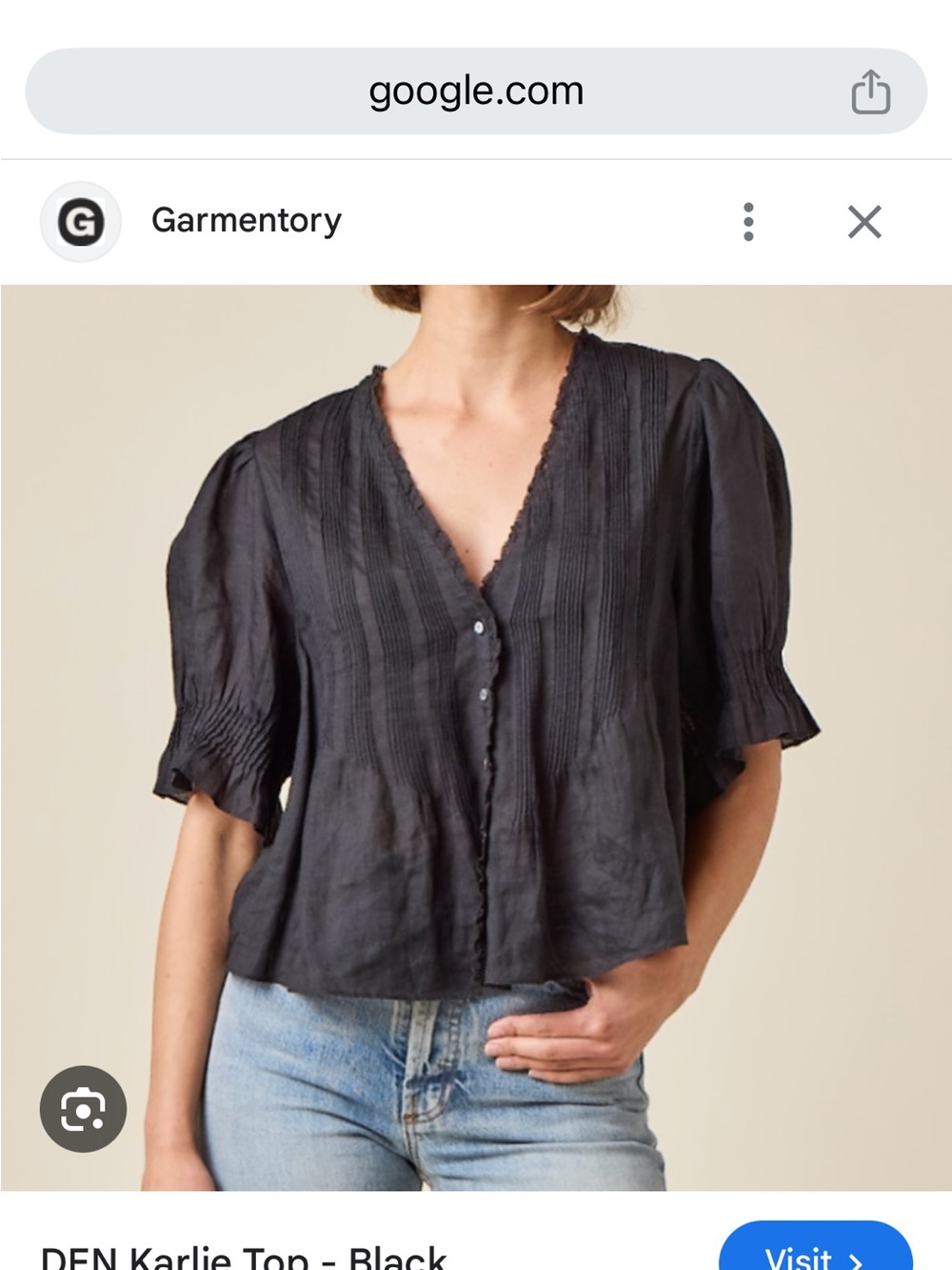 Doen black Karlie top